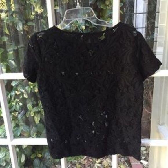 Kain Label Black size small lace top - Picture 3 of 6